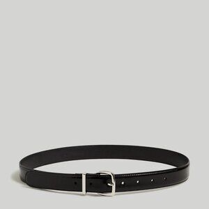 NWT Madewell Black The Essential Box Leather Belt